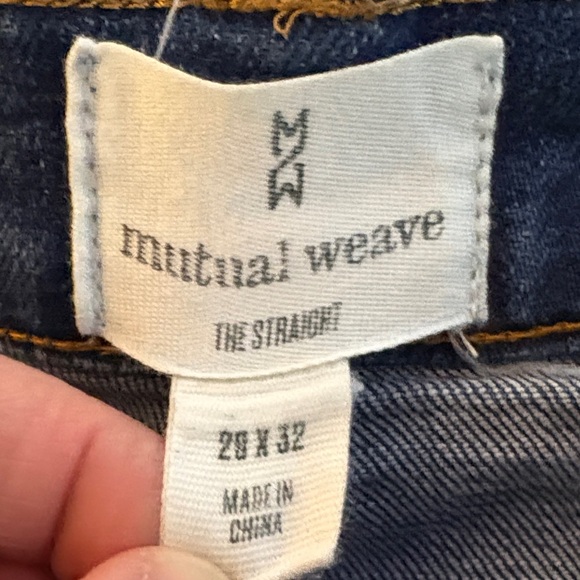 Mutual Weave Denim Straight Leg Jeans 28x32 - Picture 3 of 10